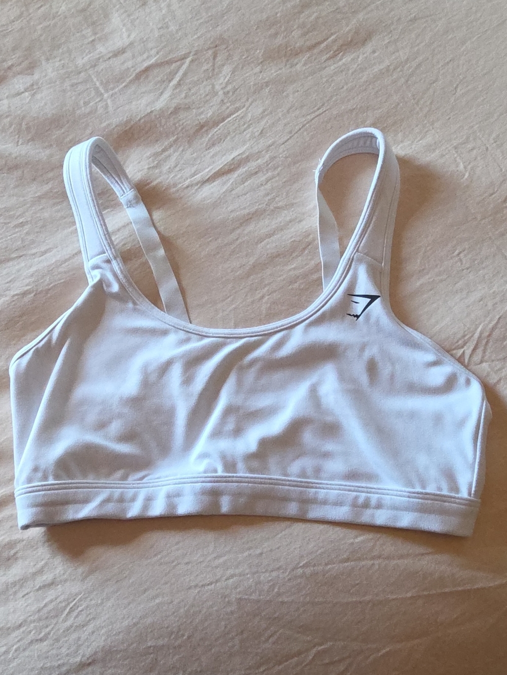 Gymshark Scoop Neck Training Sports Bra - White